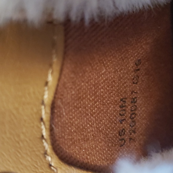 Patricia Nash lace up booties brown with faux white shearling 10M - Picture 5 of 5